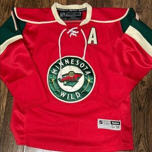 Reebok Minnesota Wild Red Hockey Jersey